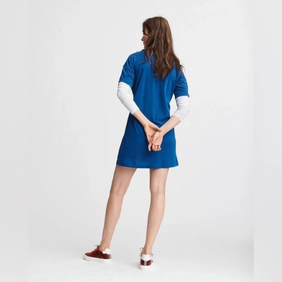 NWT rag & bone Mitchell dress in pacific blue size large - Picture 7 of 8